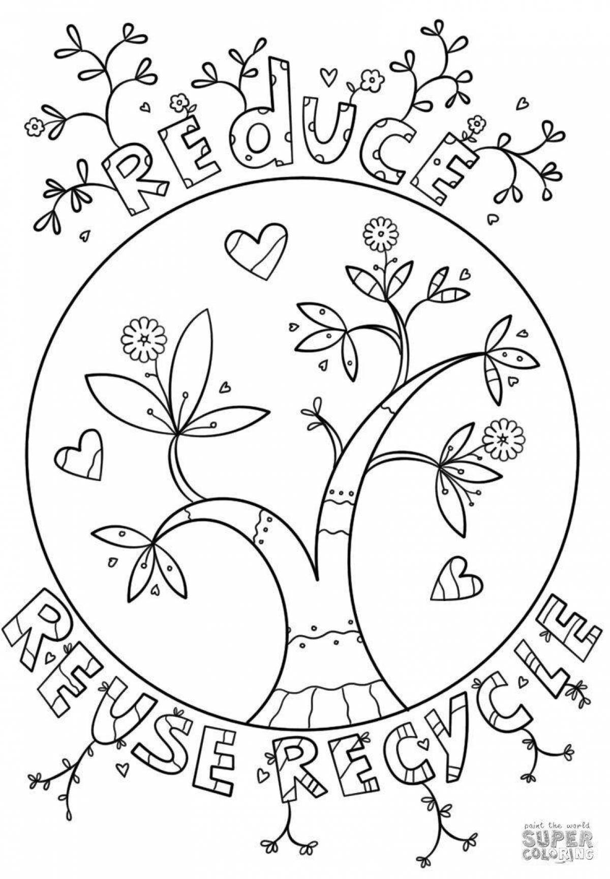 Great eco coloring book