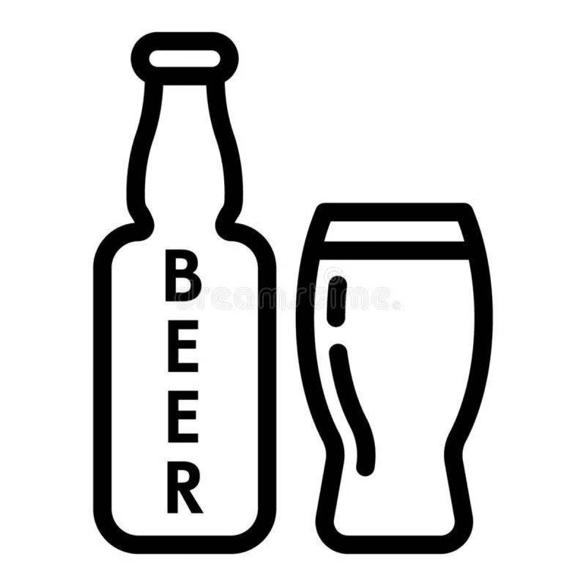 Раскраска Пиво #4