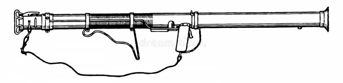 Веселая раскраска базука