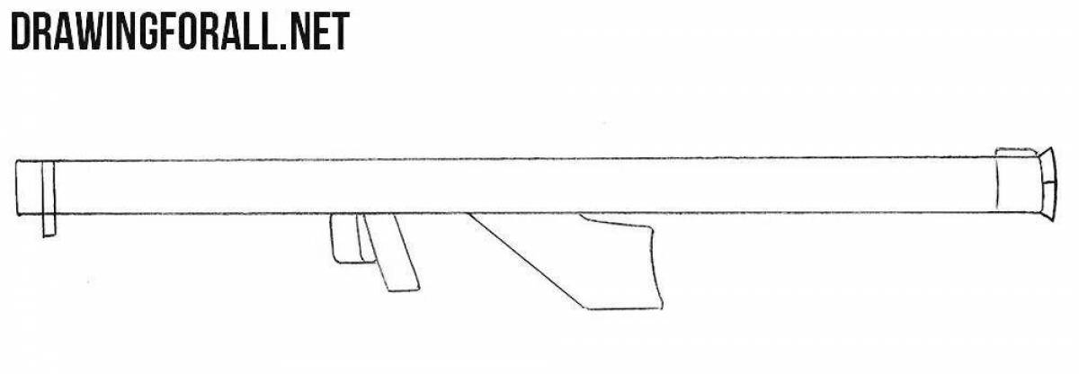 Увлекательная раскраска базука