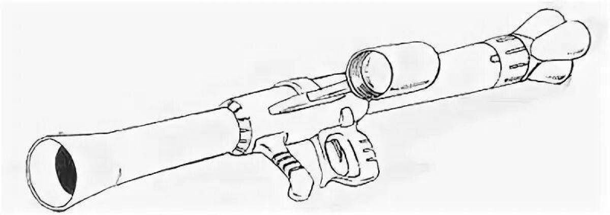 Fairy bazooka coloring page