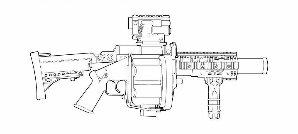Great bazooka coloring page