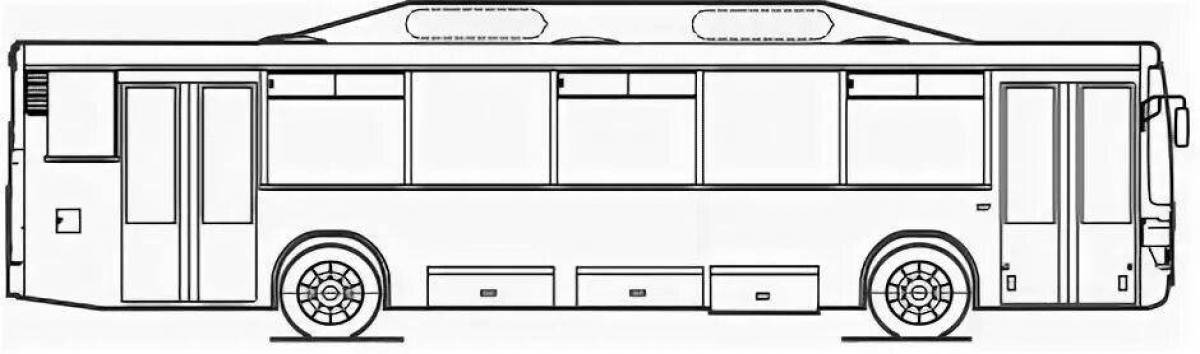 Раскраска Раскраска удивительный электрический автобус