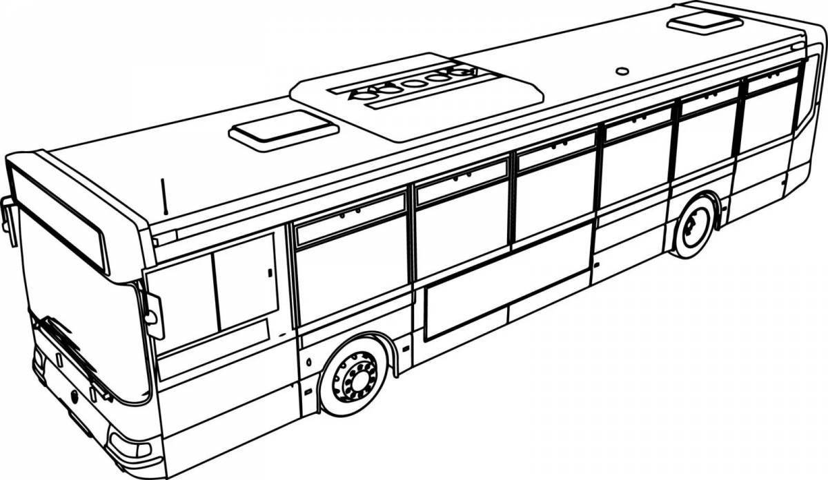 Great electric bus coloring page
