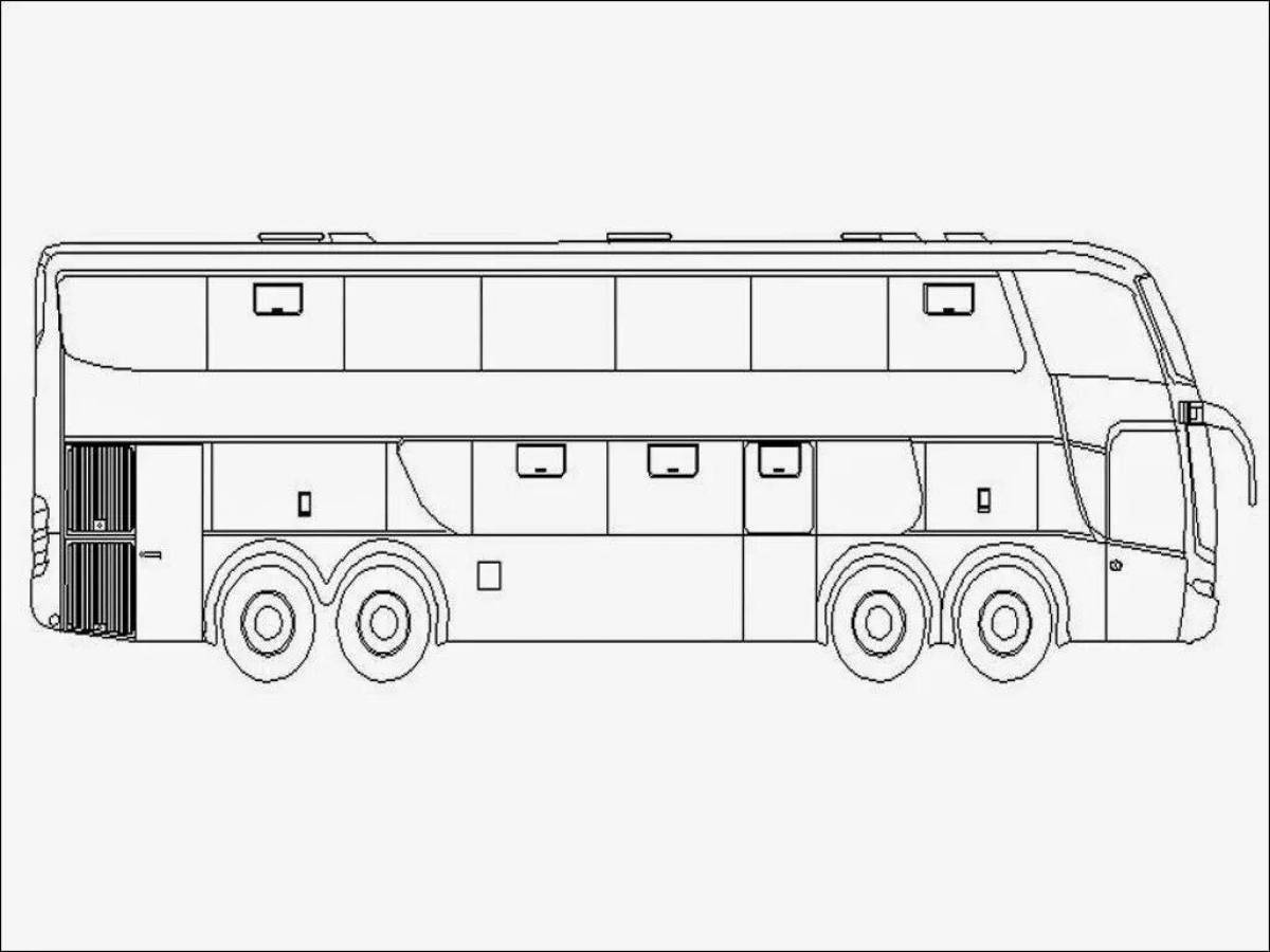 Coloring radiant electric bus