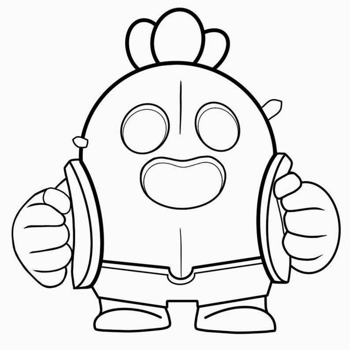 Glorious pablo coloring page