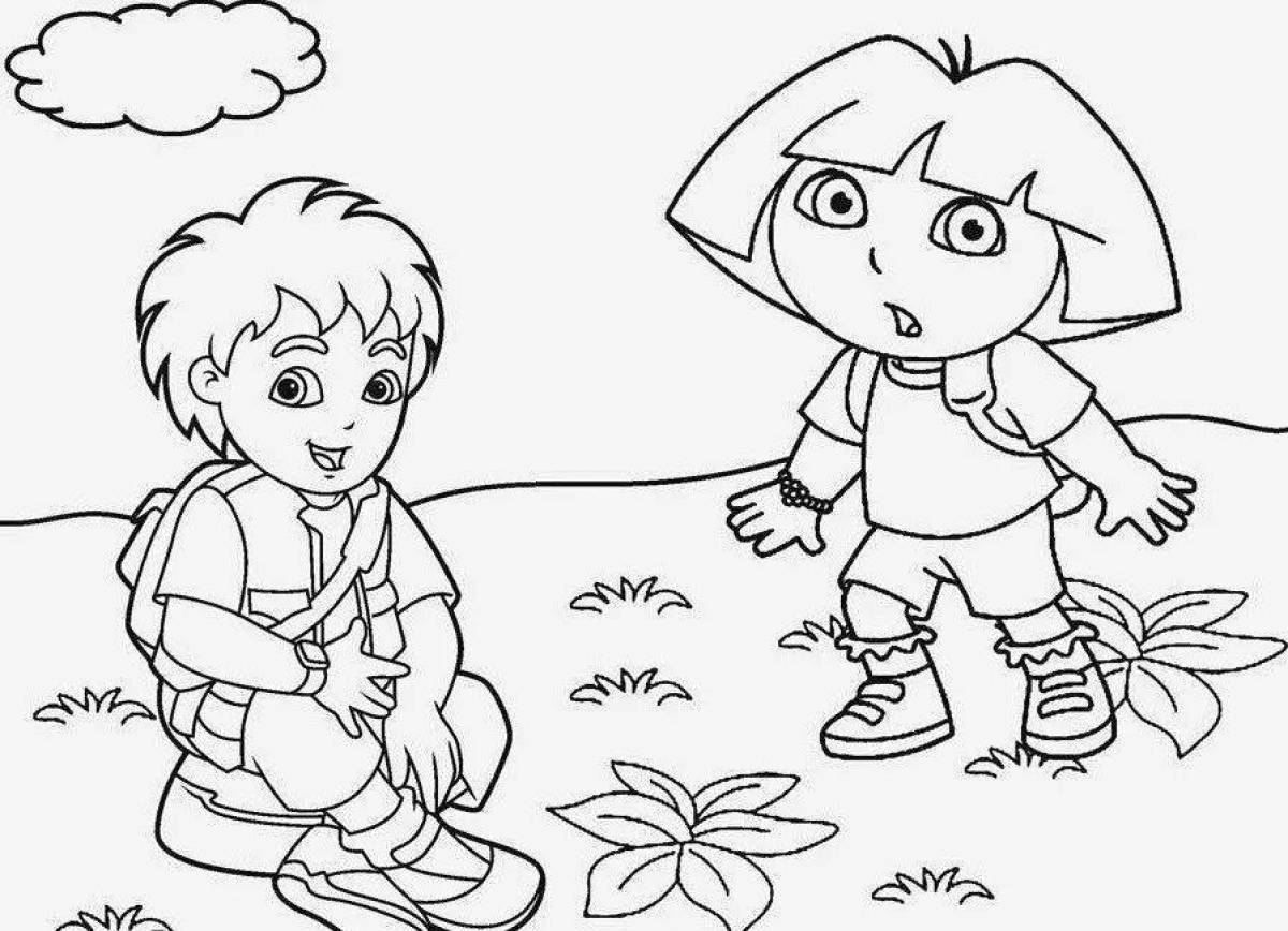 Pablo's intriguing coloring page