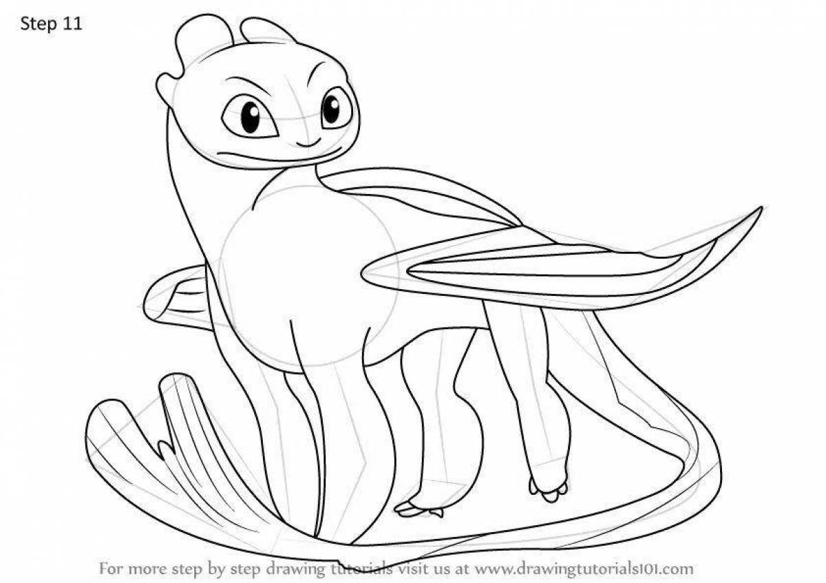 Dazzling White Rage coloring page