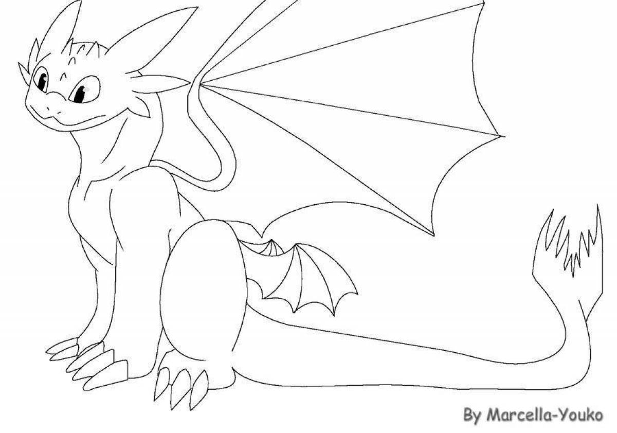 Beautiful white fury coloring page
