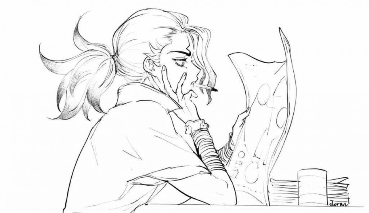 Innovative Doctor Stone coloring page