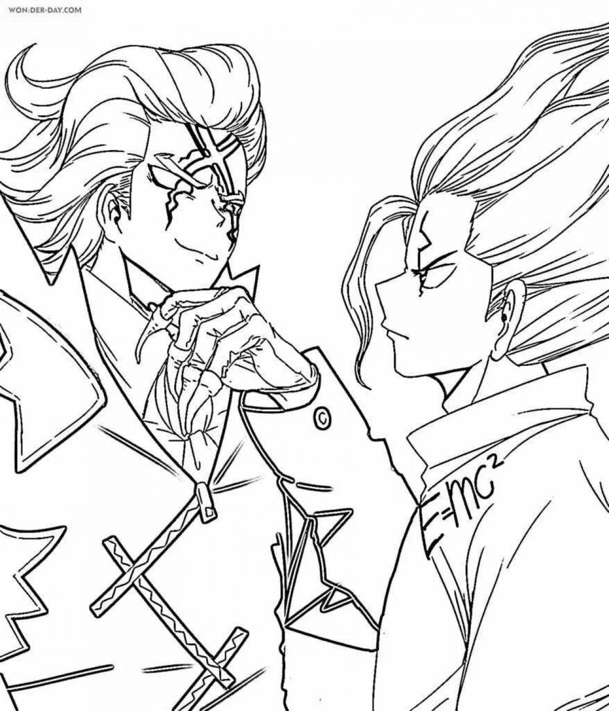 Dr. stone's creative coloring page