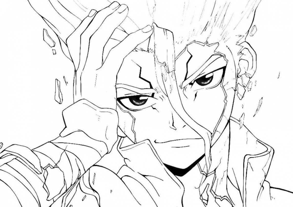 Coloring page amazing doctor stone