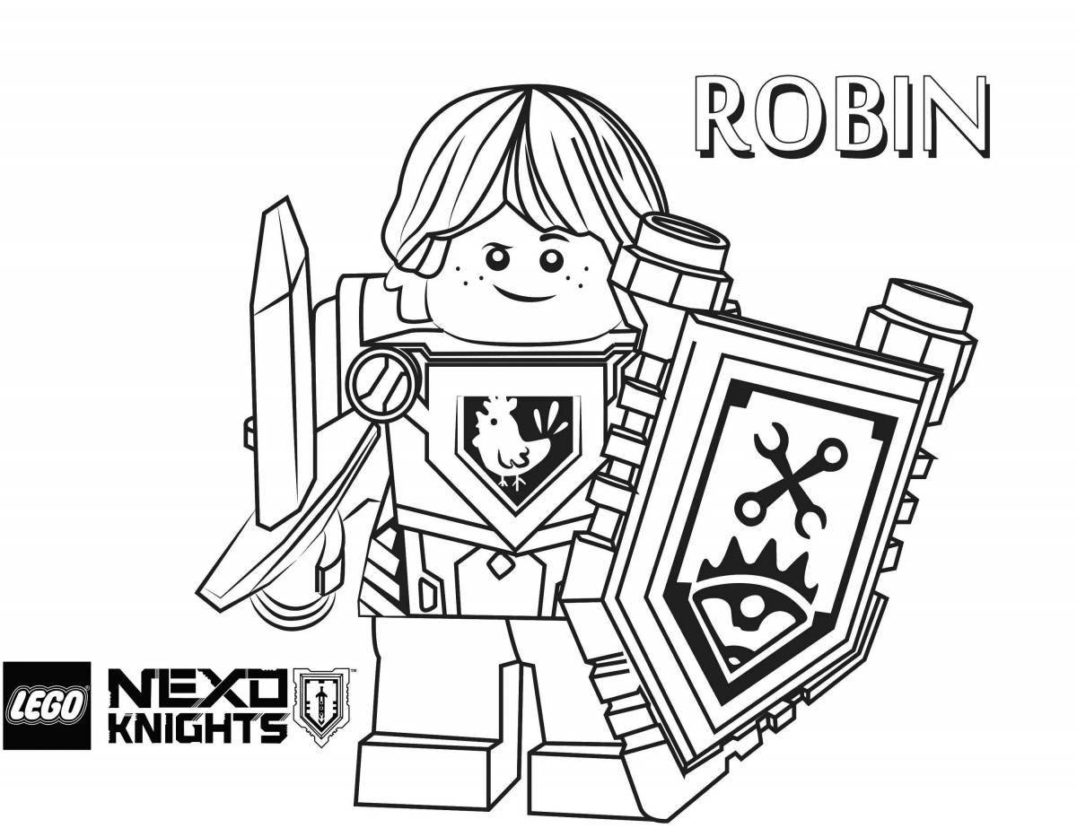 Shiny knight coloring book