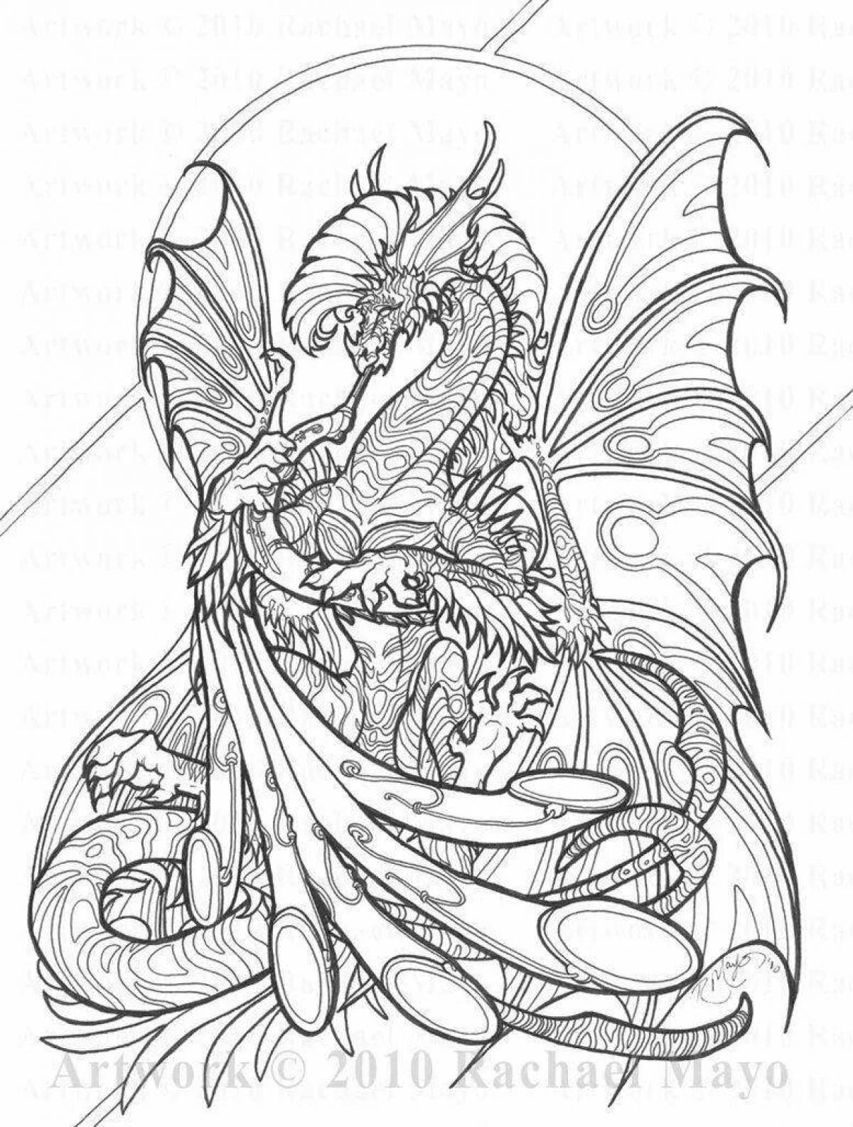 Awesome Dragon Coloring Complex