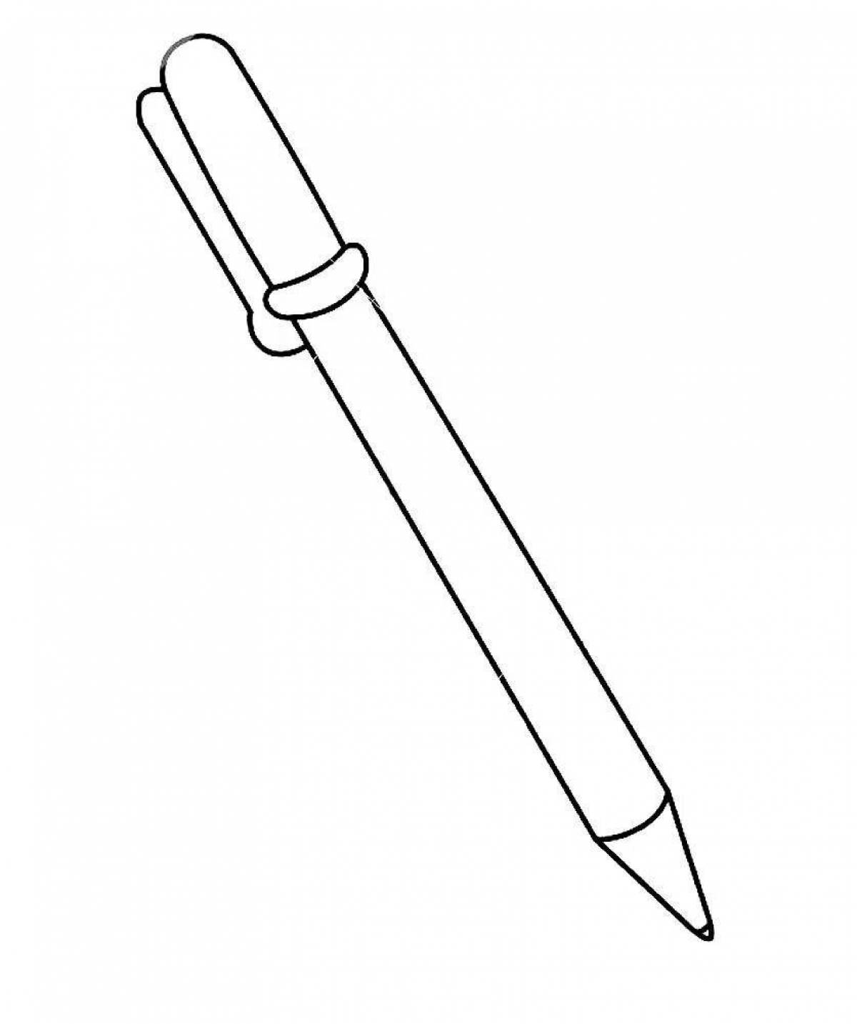 Превосходная страница раскраски простым карандашом