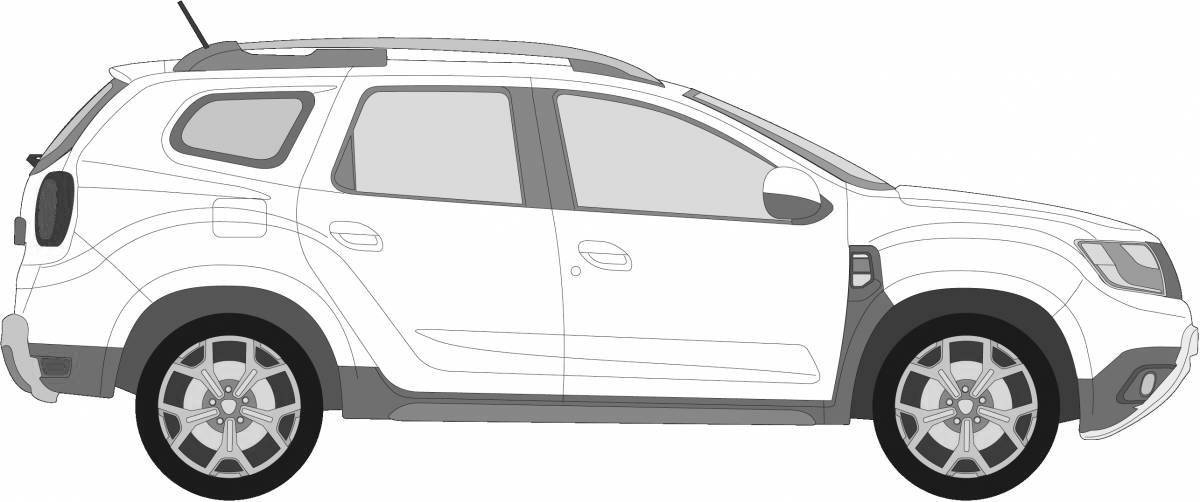 Fabulous renault duster coloring page