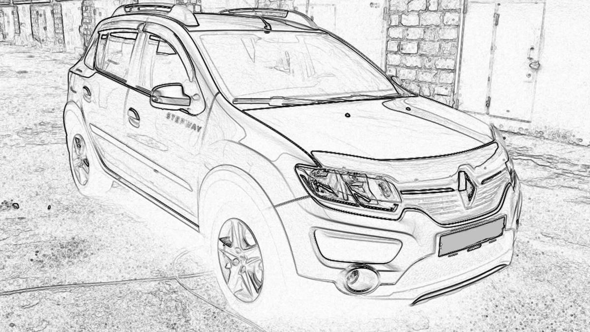 Amazing coloring renault duster
