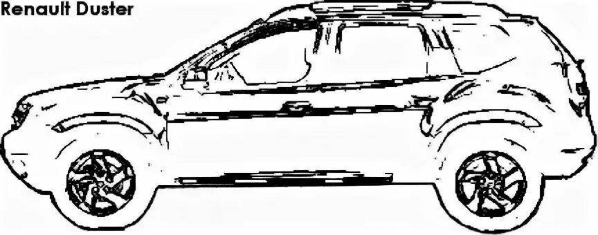 Renault duster coloring page