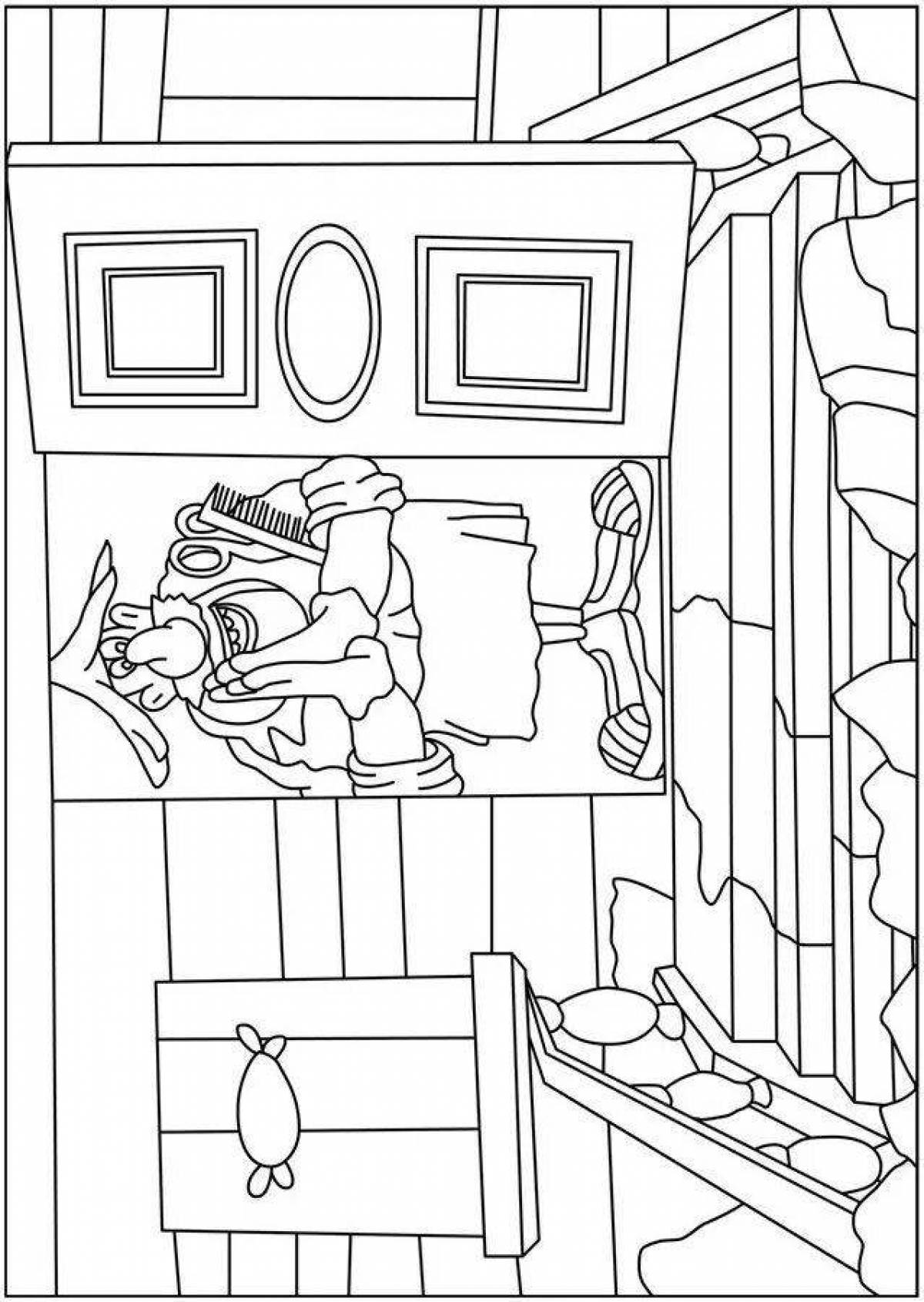 Coloring page fascinating captain vrungel