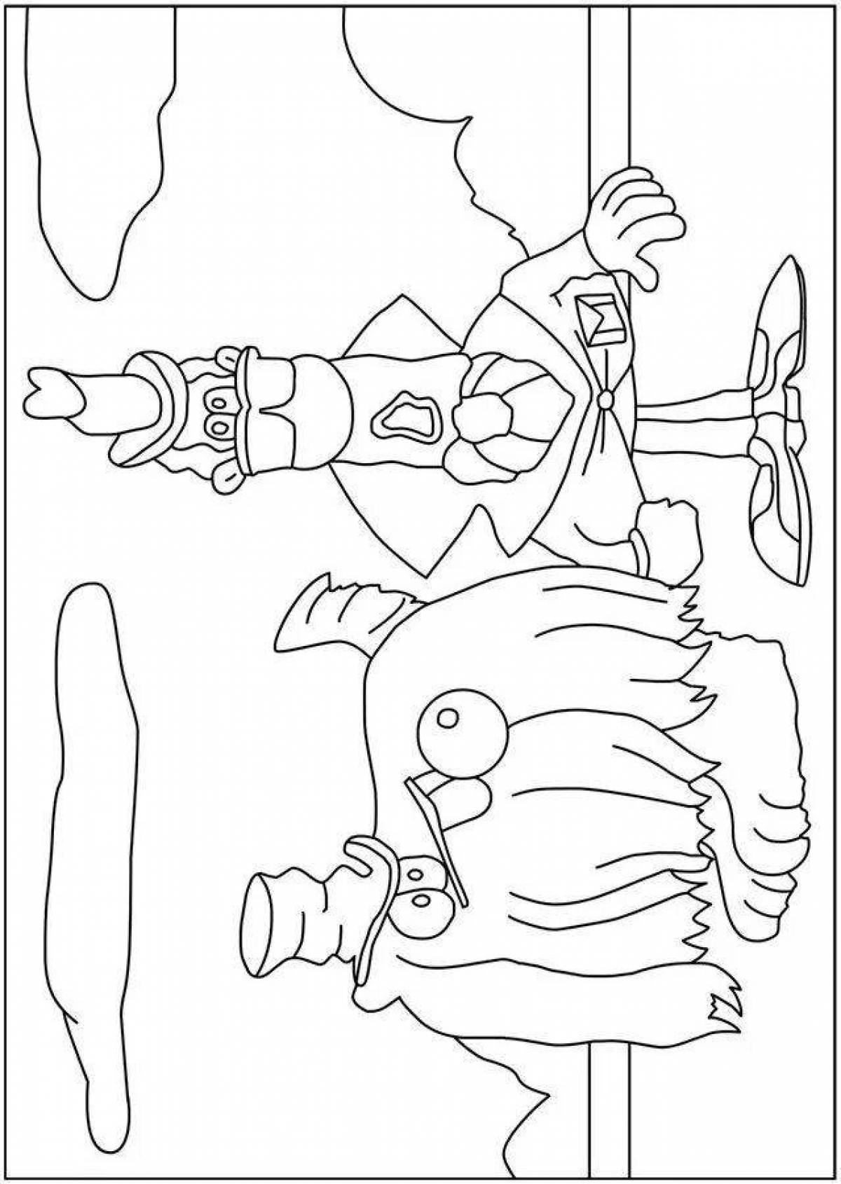 Delightful captain vrungel coloring book