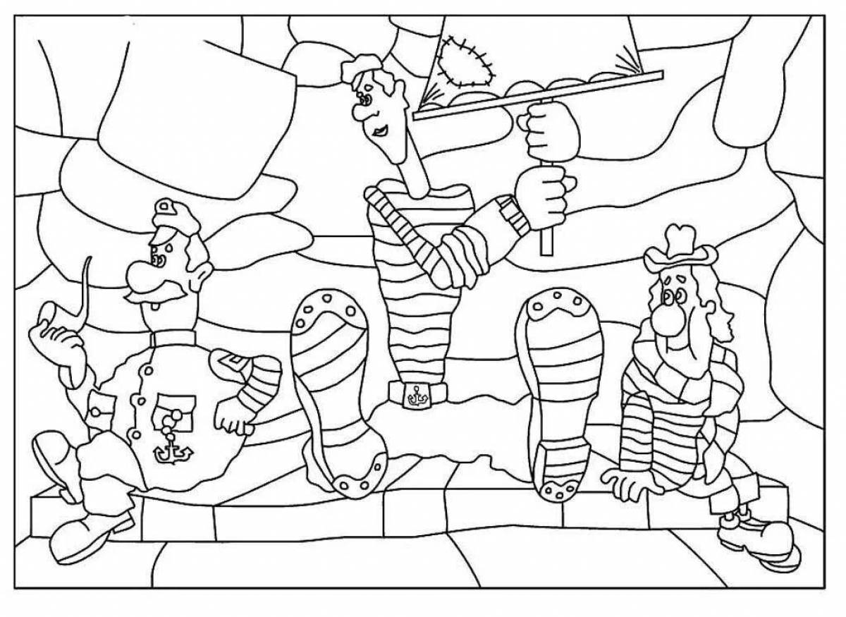 Captain Vrungel coloring pages