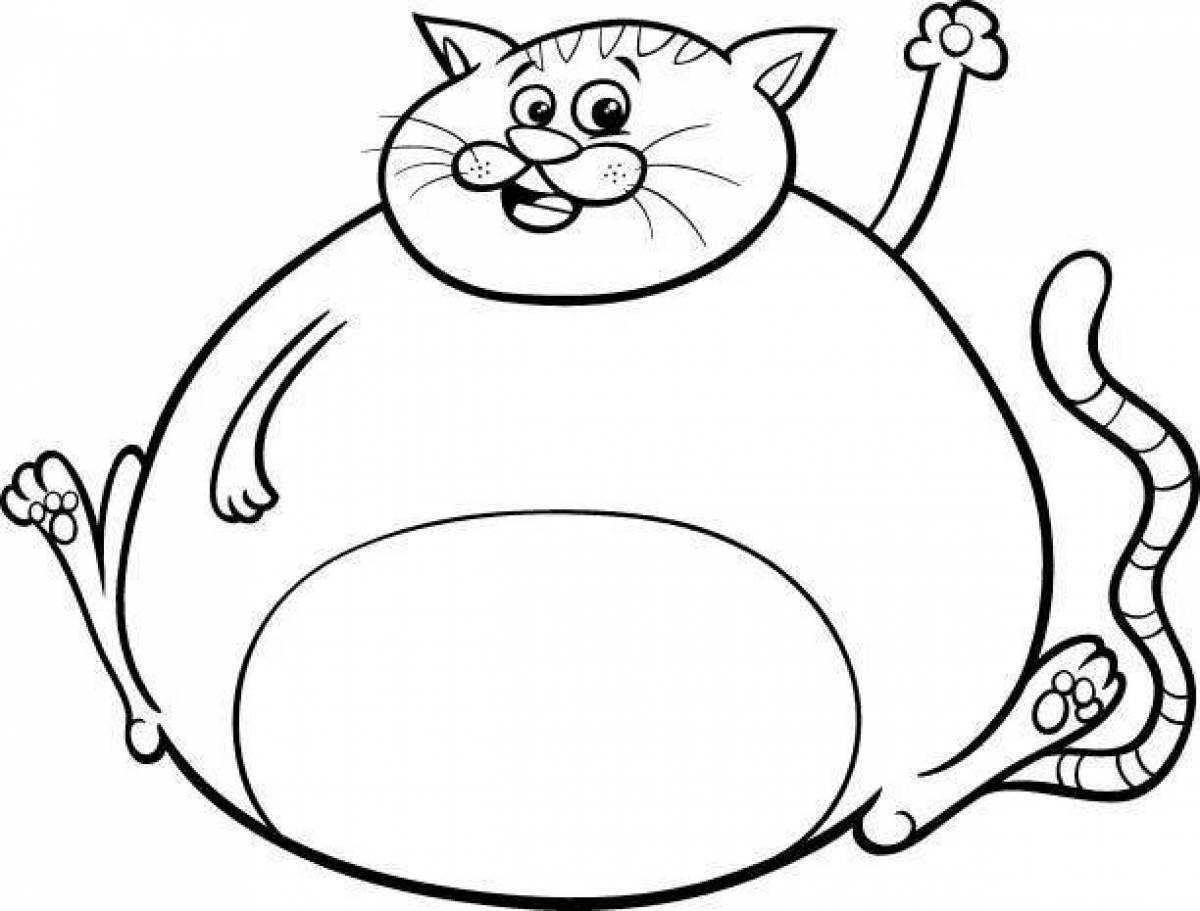 Раскраски Толстый котик (36 шт.) - скачать или распечатать бесплатно #7853