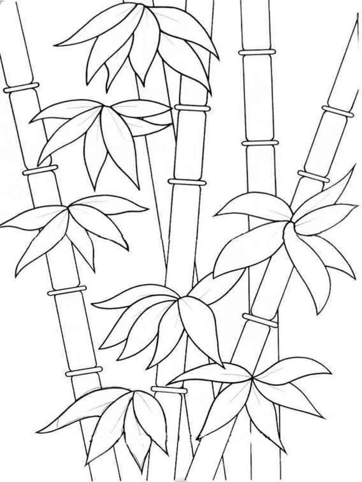 Бамбук карандашом