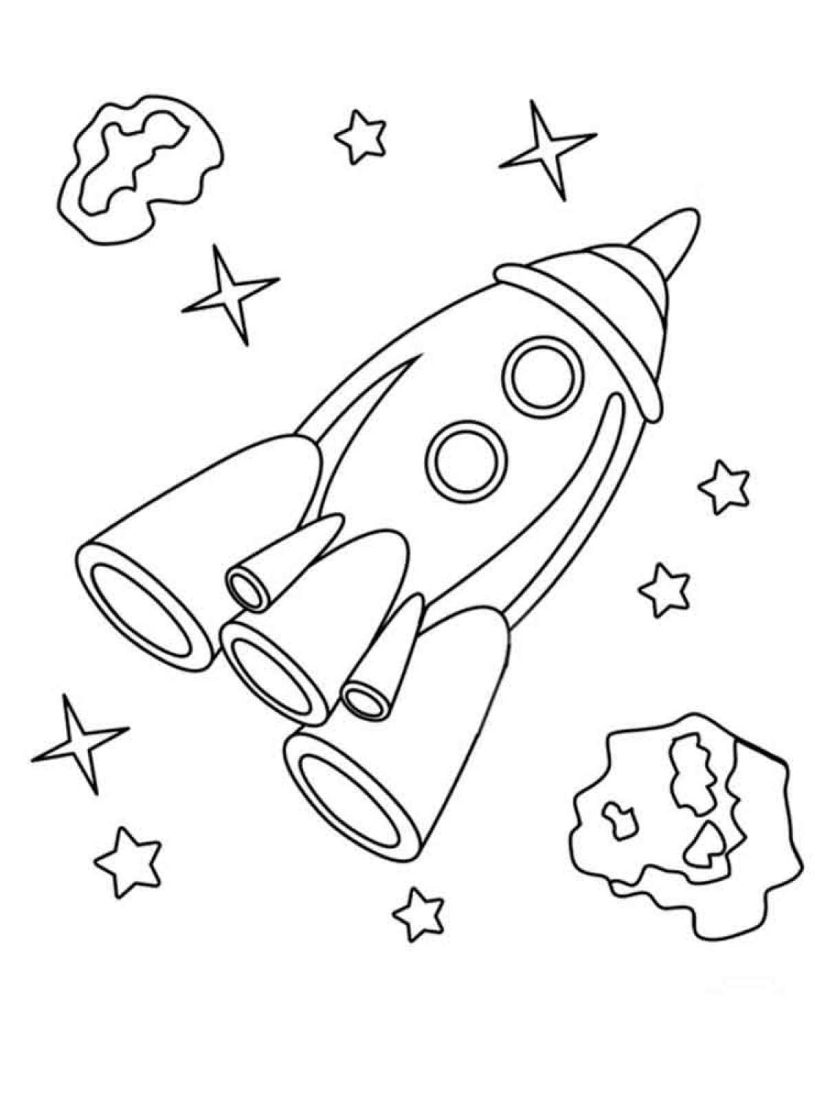 Рисунки день космонавтики для детей дошкольного возраста