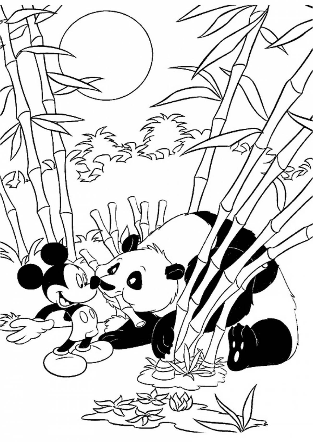Bamboo and mouse