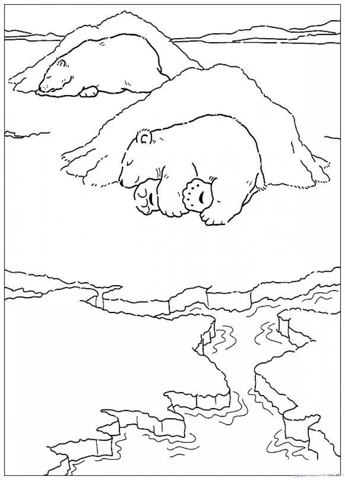 Ice coloring page