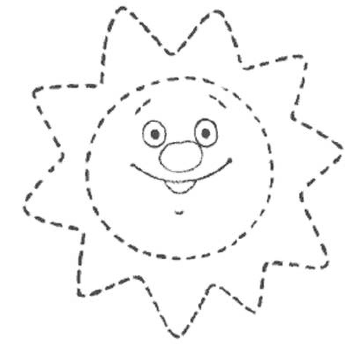 Sun by dots