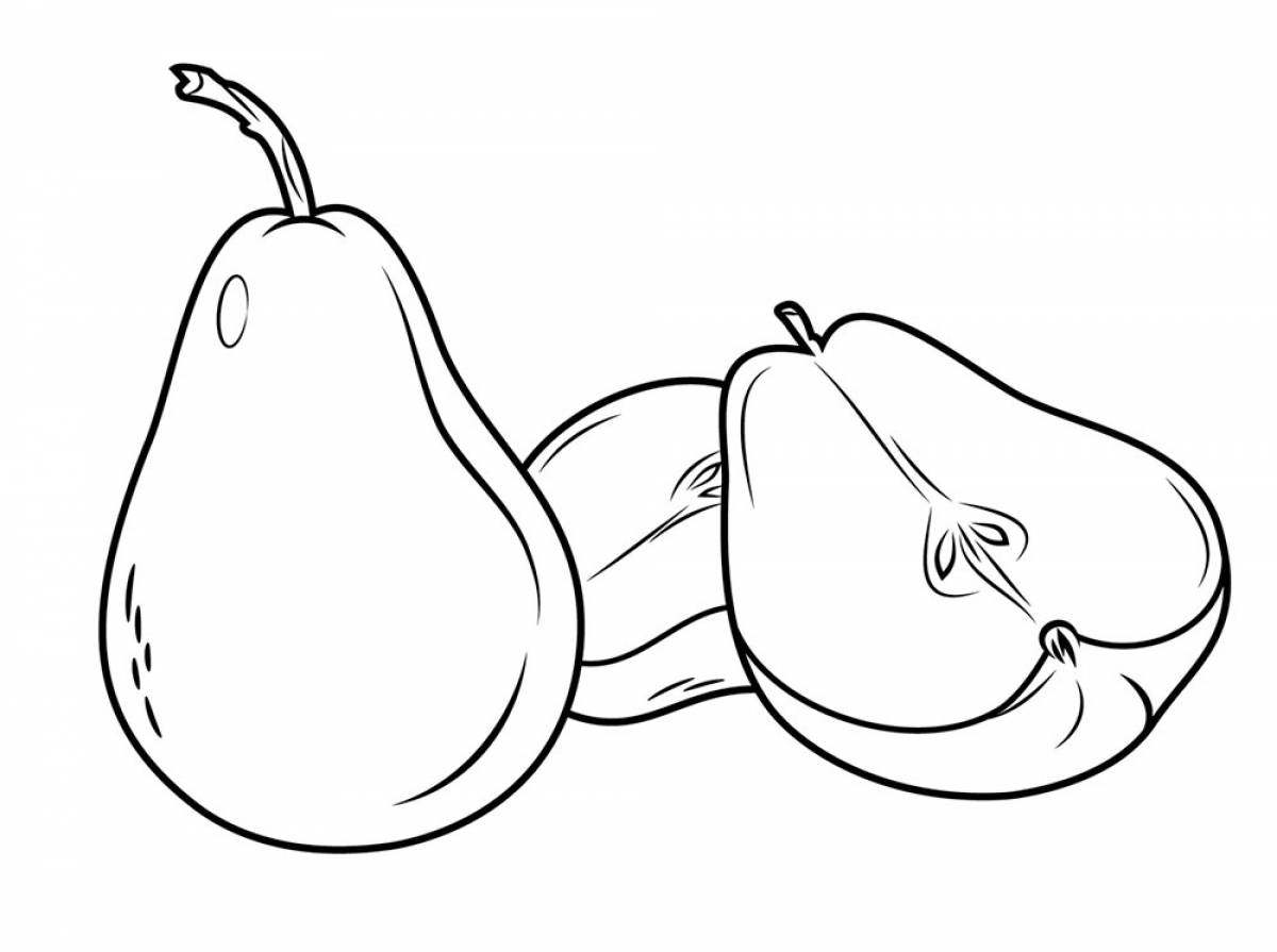 Cut pear