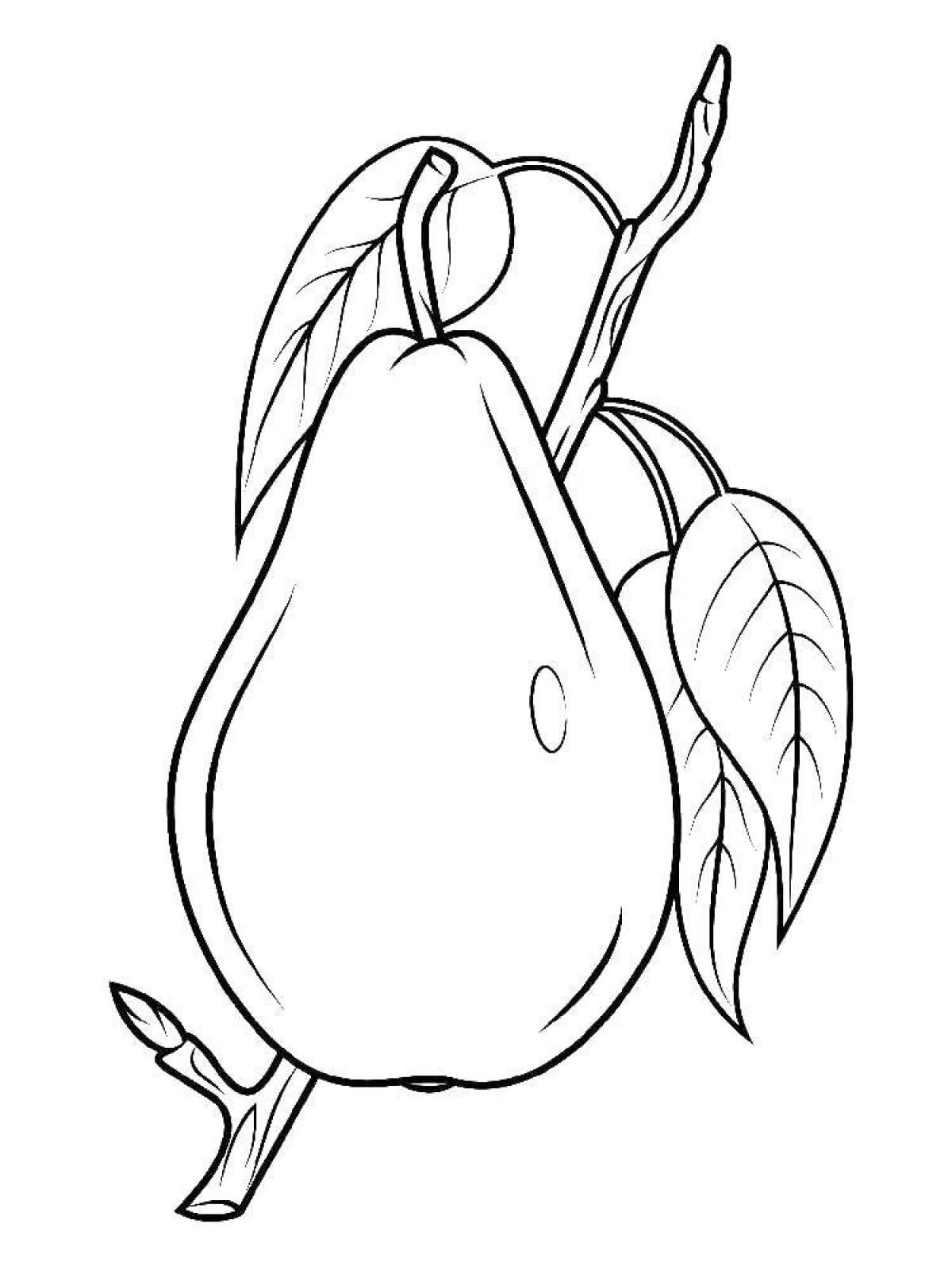 Coloring pear