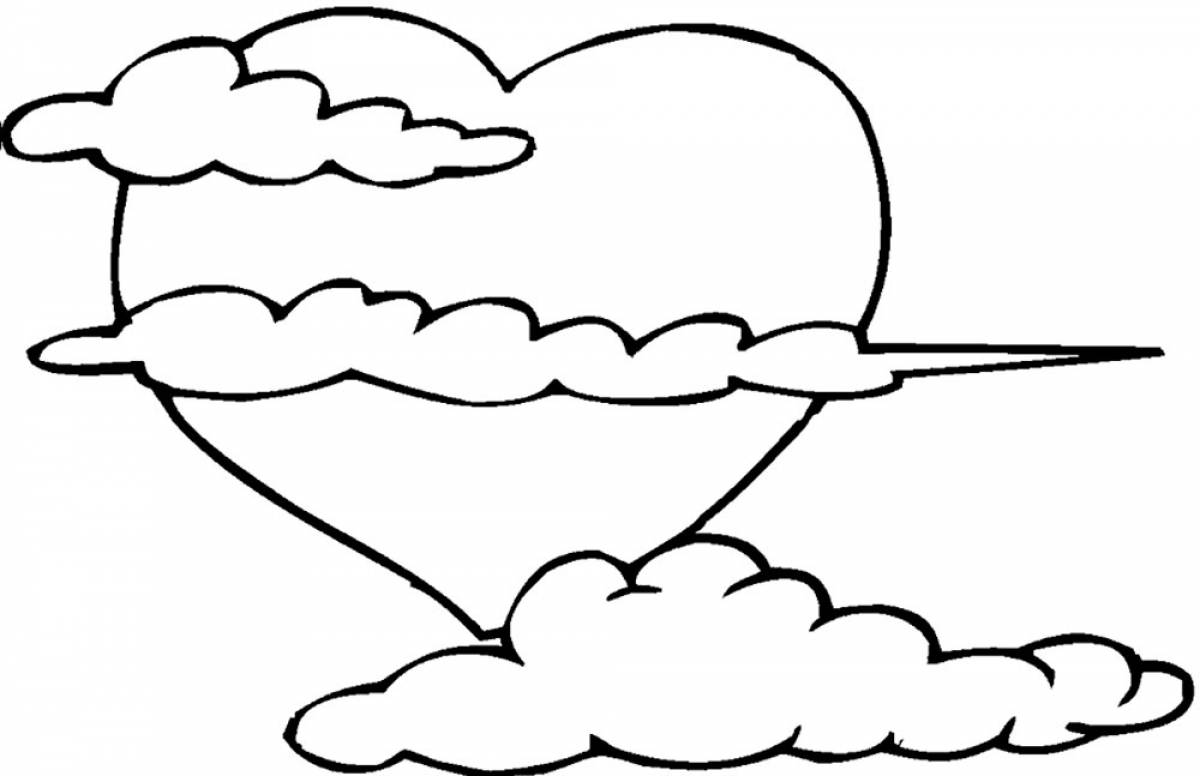 Clouds and heart