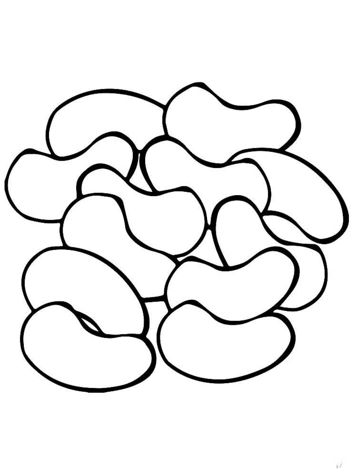Bean coloring page