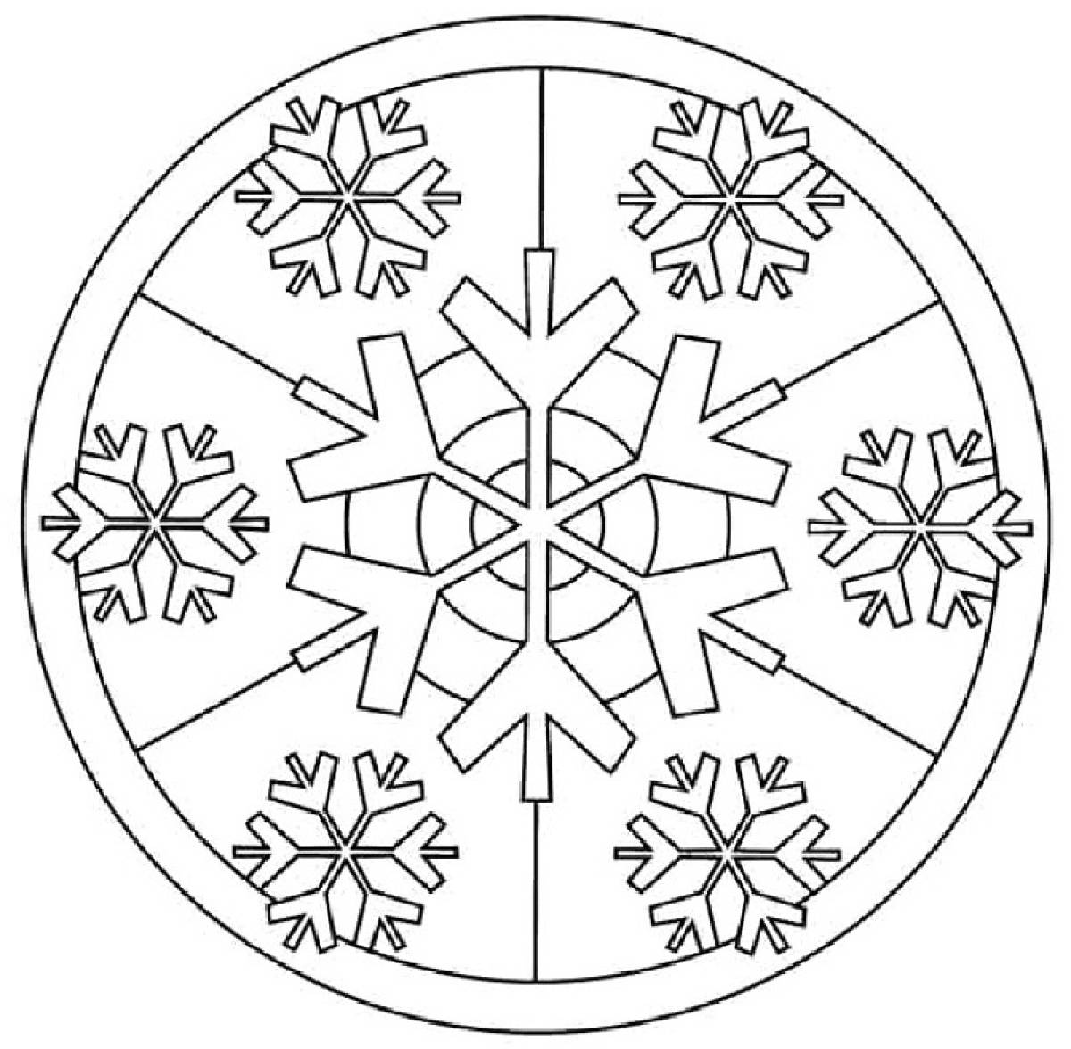 Round snowflake