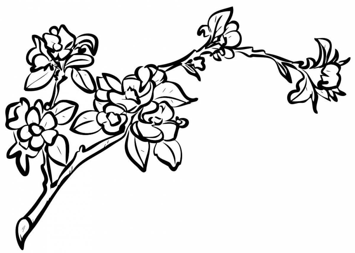Branch coloring page