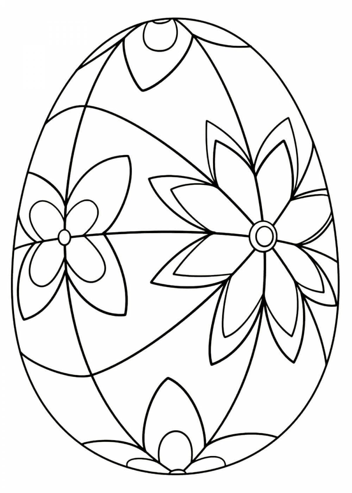 Egg with a flower