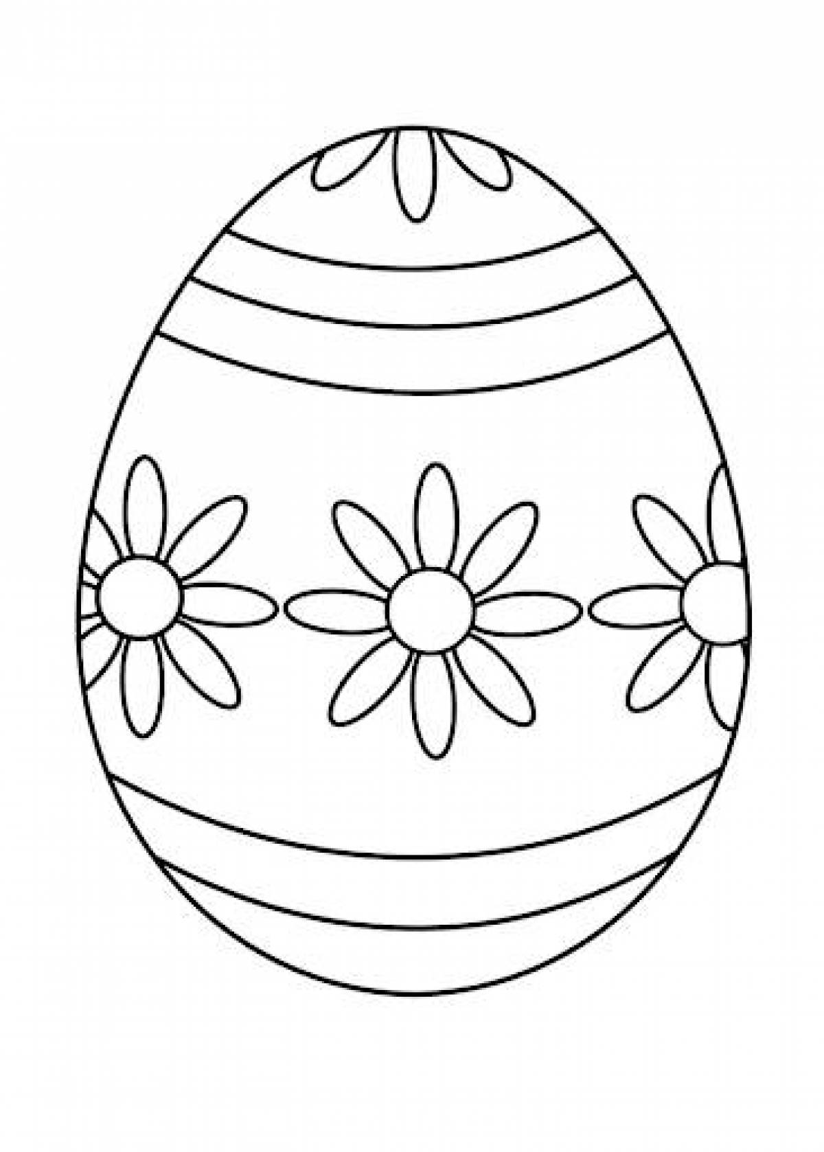 «Пасхальное яйцо» скачать раскраски