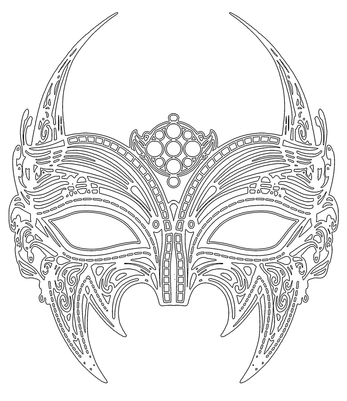 Photo For the holidays, New Year's mask #1