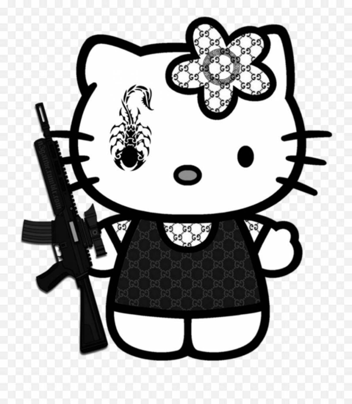 Фото черная hello kitty