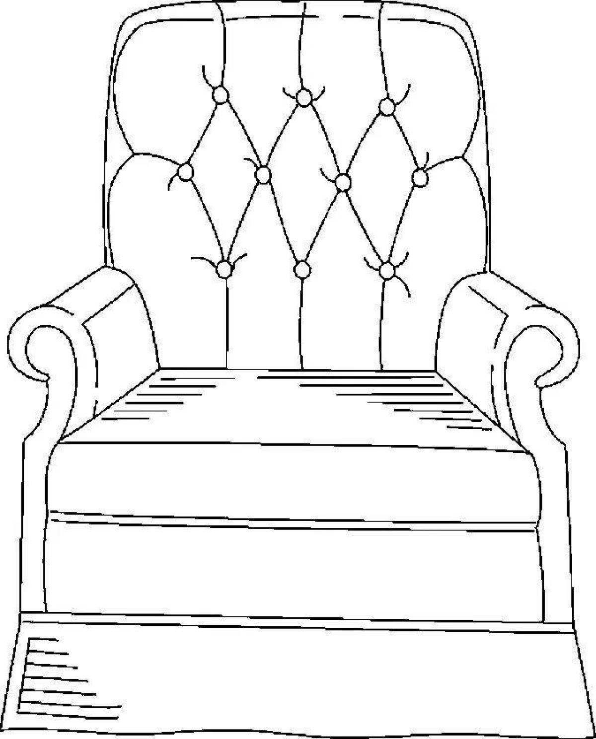Drawing chairs worksheets. Раскраска мебель для малышей. Кресло раскраска. Стул раскраска. Нарисовать кресло.