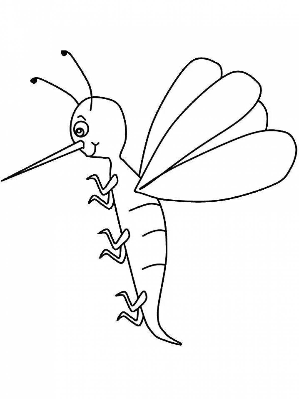 Раскраски насекомые для детей 3 лет