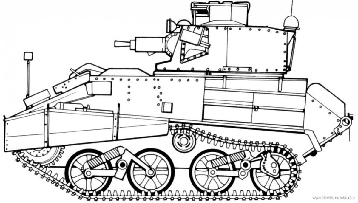 Coloring pages intricate gerand tanks