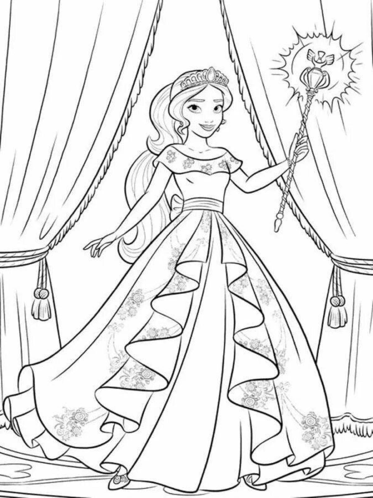 Princess Elena's gorgeous coloring book