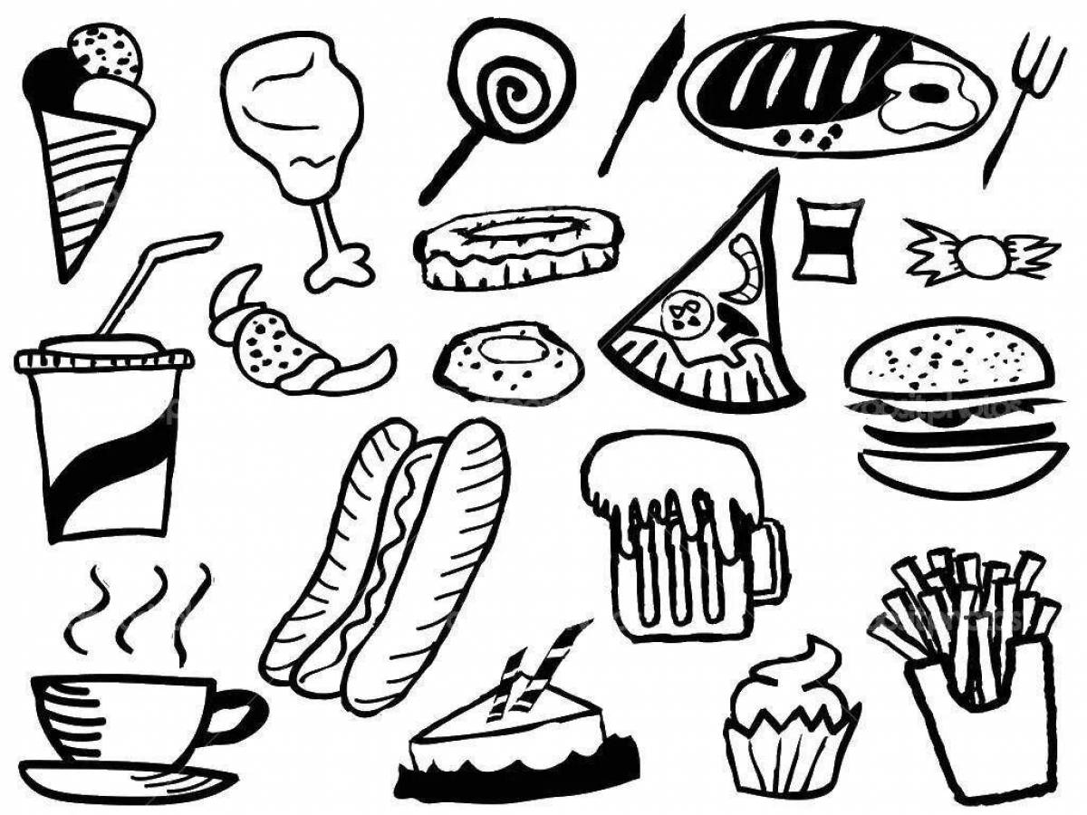 Delicious ooty food coloring page