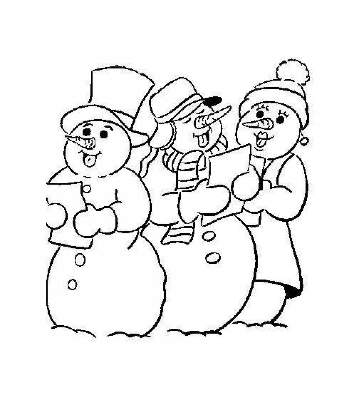 Glorious carol coloring pages for preschoolers