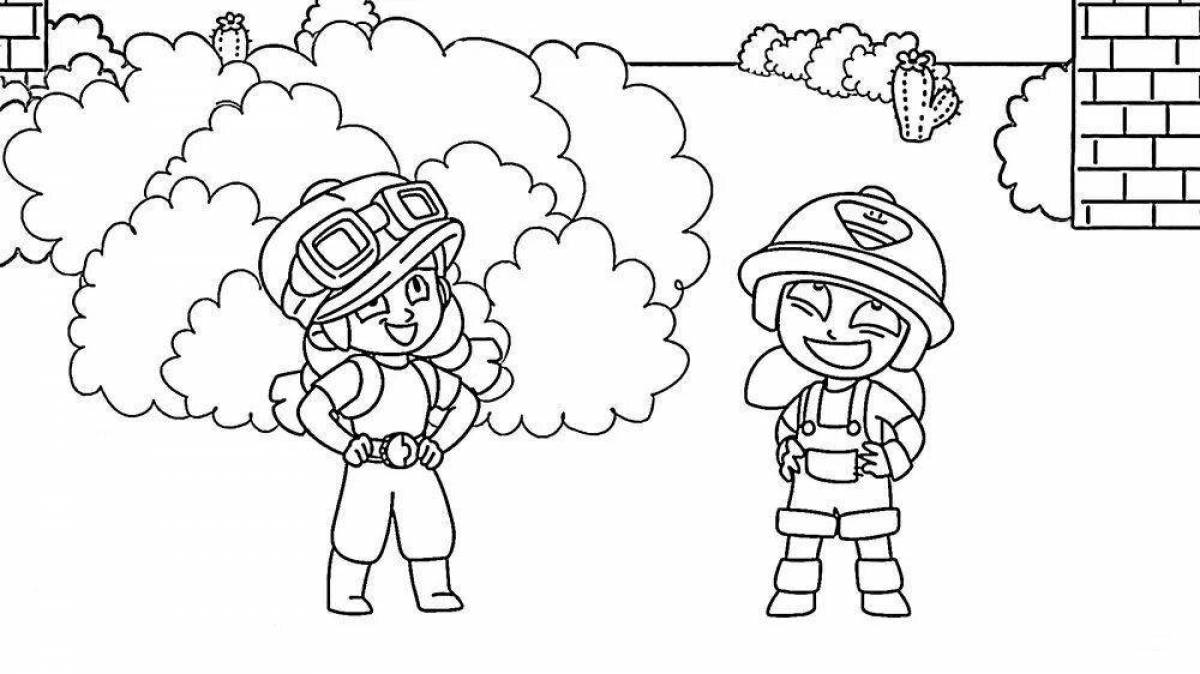 Раскраска Раскраска сияющий джесси браво старс