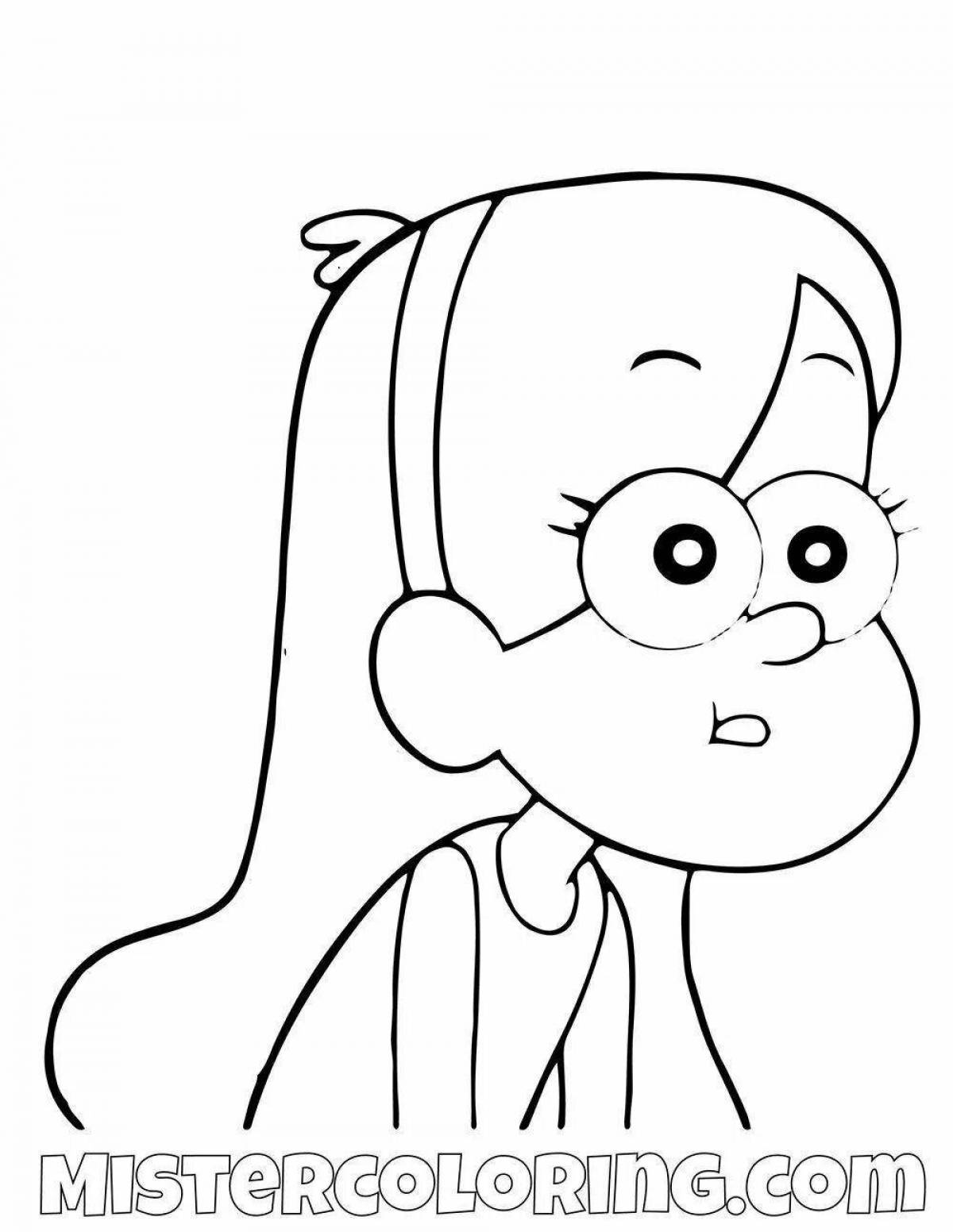 Brave mabel and chubby coloring book