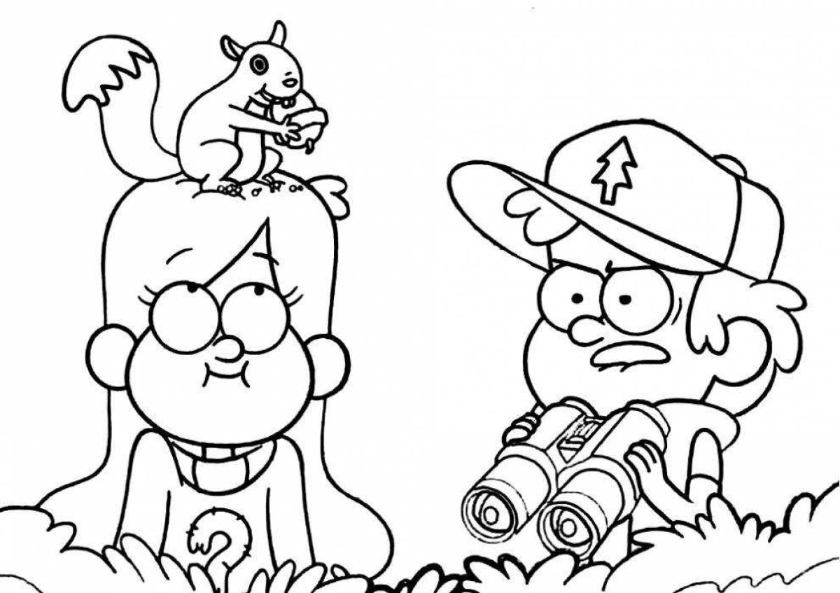 Mabel and chubby amazing coloring book